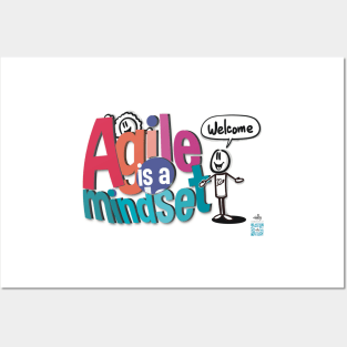 Agile is a mindset - welcome Posters and Art